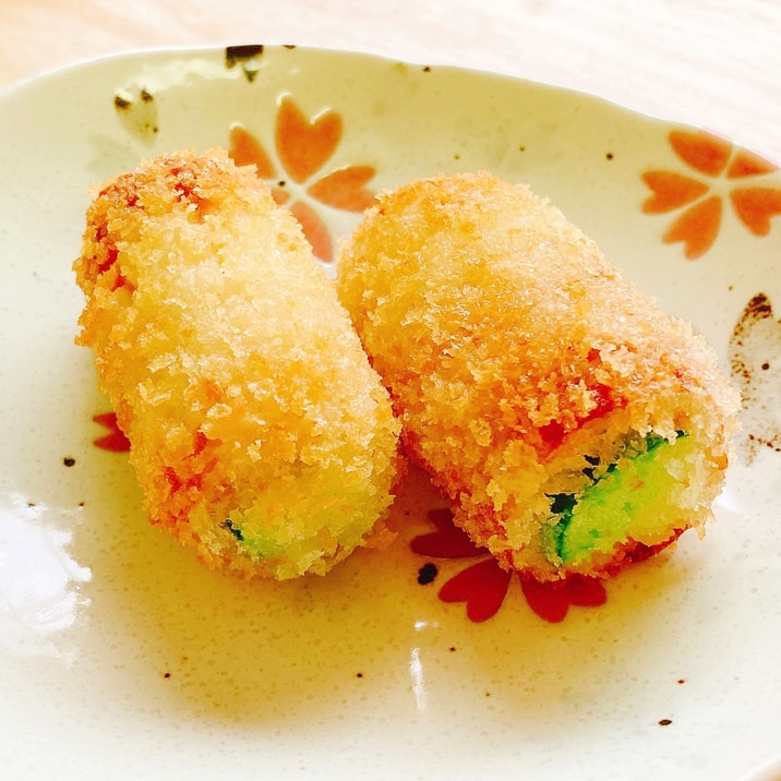 お弁当に☆きゅうりと竹輪のフライ